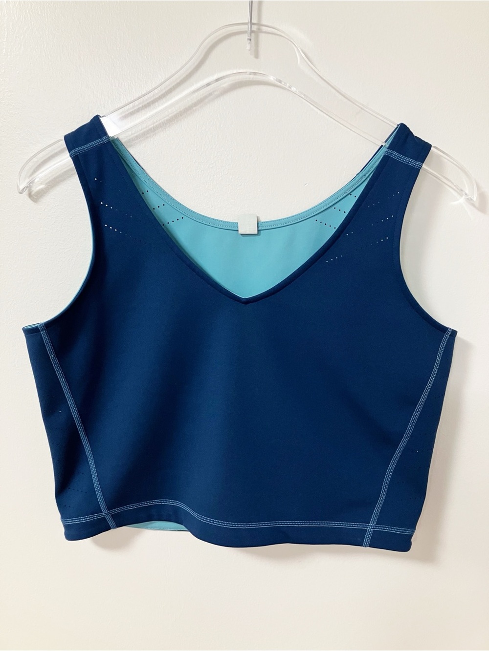 Title Nine | Teal Reversible Mad Dash Tank Top M Athletic Gym Minimalist Workout